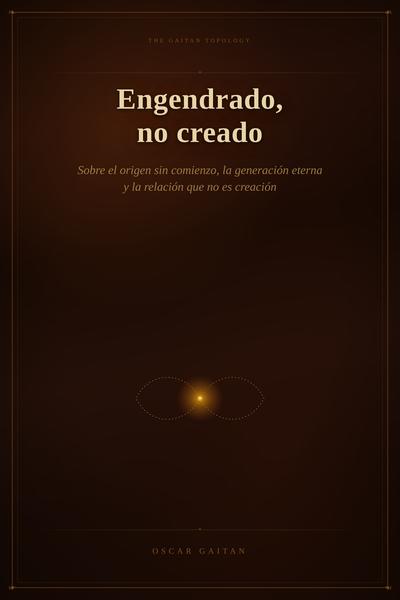 Engendrado, no creado